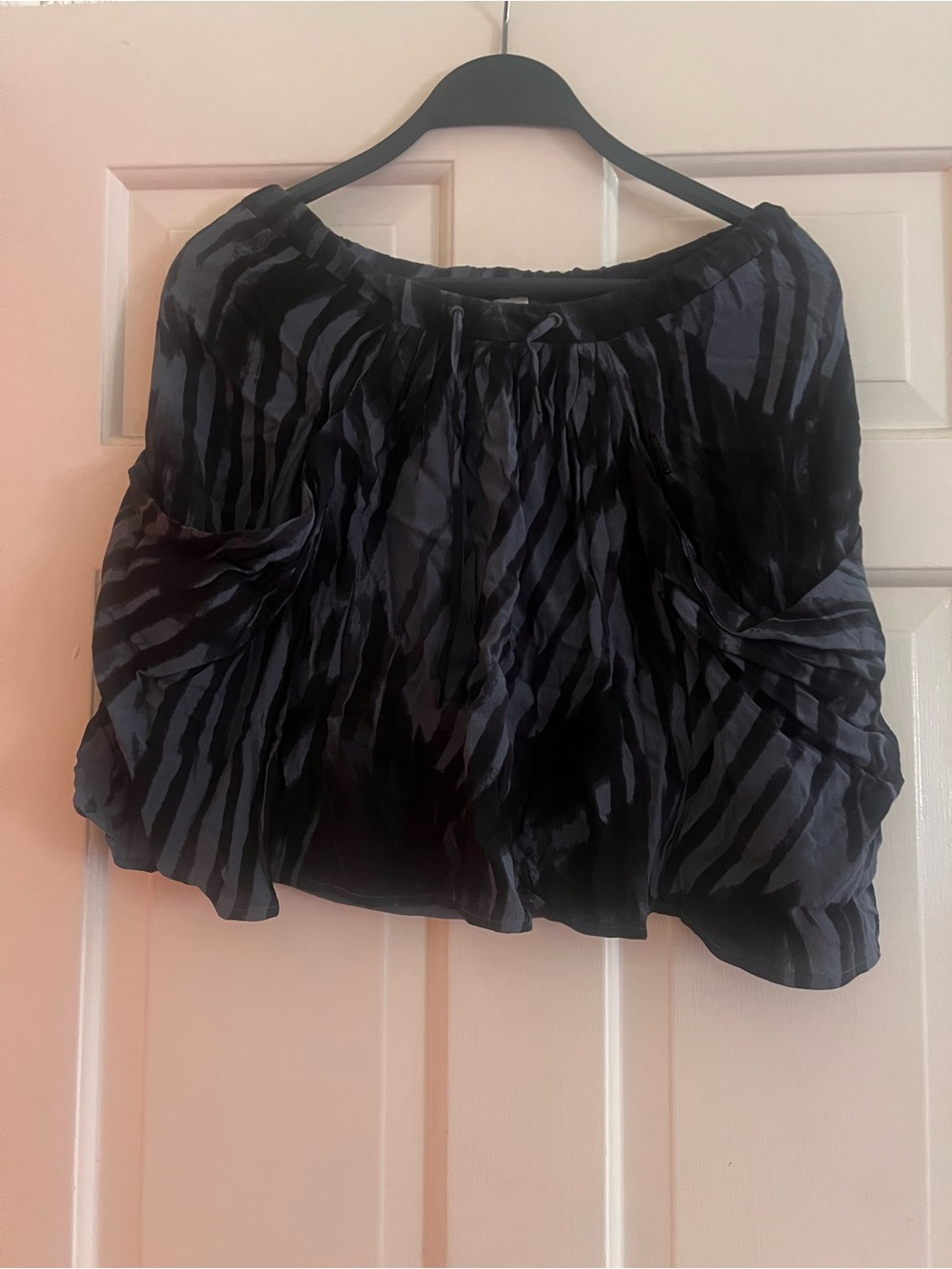Diesel chiffon zebra animal print mini flowy chic y2k 90s 2000s hippie rave edgy